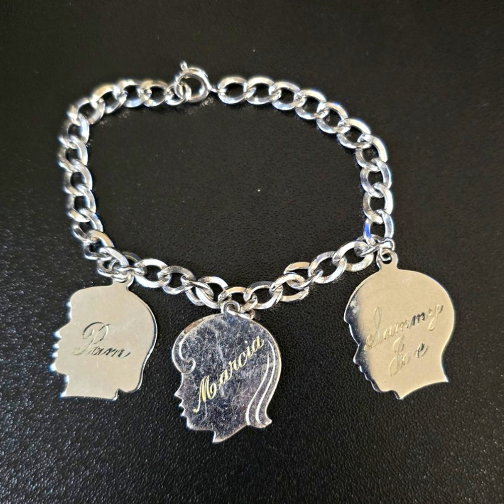Vtg AJC CO Sterling Silver Silhouette